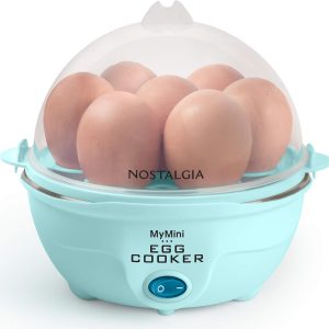 Nostalgia Retro Electric Egg Cooker – 7-Capacity, Poached, Scrambled, Omelets