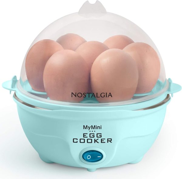 Nostalgia Retro Electric Egg Cooker – 7-Capacity, Poached, Scrambled, Omelets