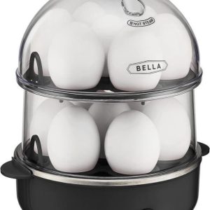 Bella Rapid Electric Egg Cooker and Omelet Maker with Auto Shut Off, for Easy to