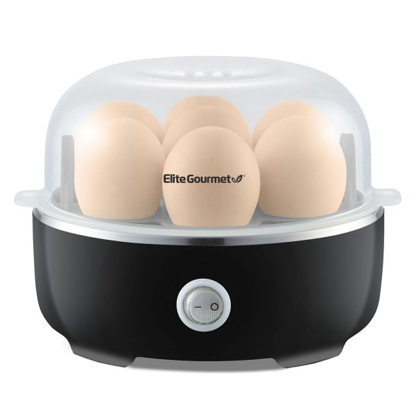 EGC115B Easy Egg Cooker 7-Egg Capacity, Soft, Medium, Hard-Boiled Egg Cooker …