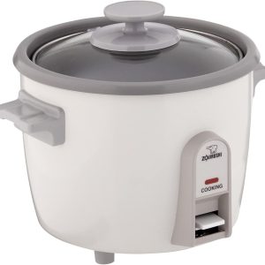 Zojirushi 3 Cup Rice Cooker/Steamer ( White) Durable Nonstick Inner Cooking Pan