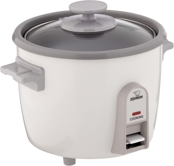 Zojirushi 3 Cup Rice Cooker/Steamer ( White) Durable Nonstick Inner Cooking Pan