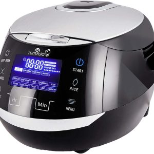 Yum Asia Sakura Rice Cooker with Ceramic Bowl & Advanced Fuzzy Logic 8 Cup 1.5 L