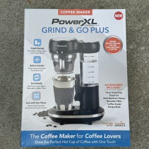 Grind and Go Plus Coffee Maker, Automatic Single-Serve Coffee Machine with 16-Oz