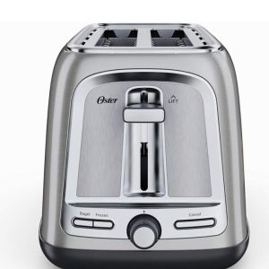 Oster 2-Slice Toaster with Advanced Toast Technology Stainless Steel  Nice!