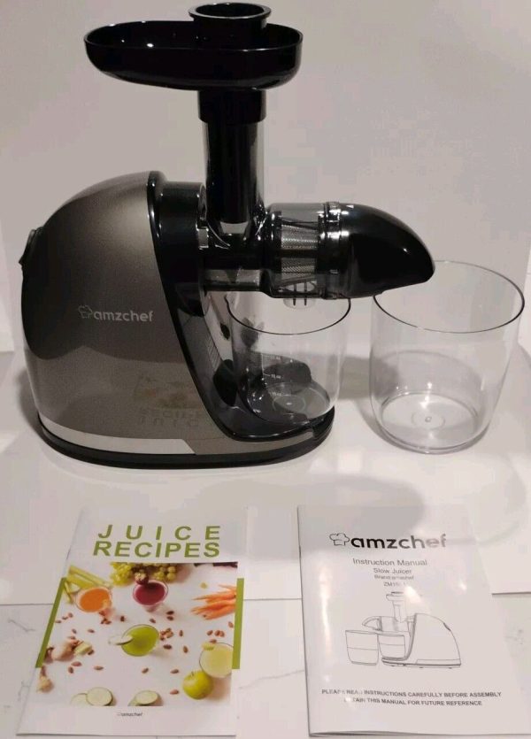 Cold Press Juicer Machines, AMZCHEF Slow Masticating Juicer with Reverse.