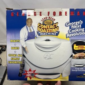 George Foreman Lean Mean Contact Roasting Machine Roaster NIB