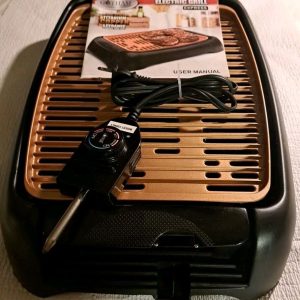 Gotham Steel Indoor Electric Grill Express W/Copper Nonstick Surface~NEW 18”x12”