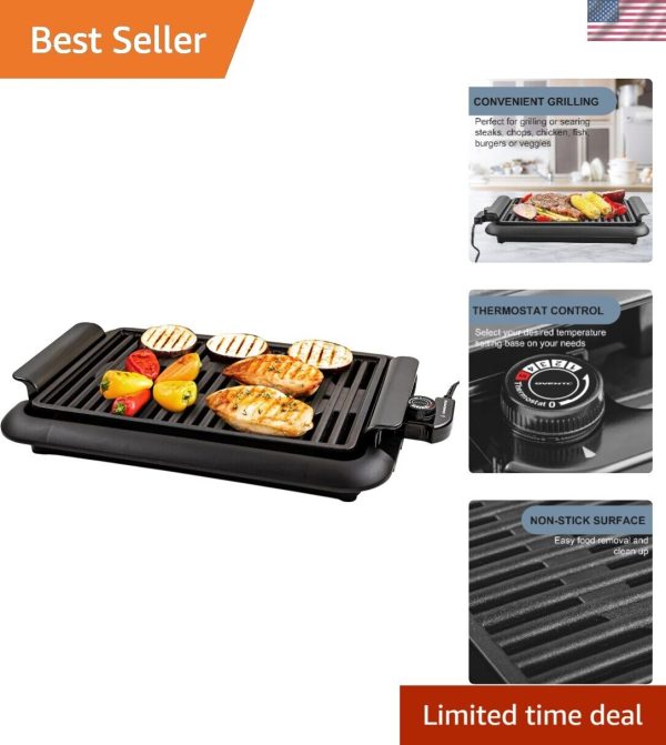 Removable Grill Plate Indoor Electric Grill – Safe & Fast Cooking for All Dishes