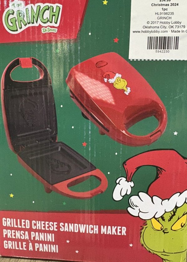 Dr. Suess The Grinch Grilled Cheese Sandwich Maker