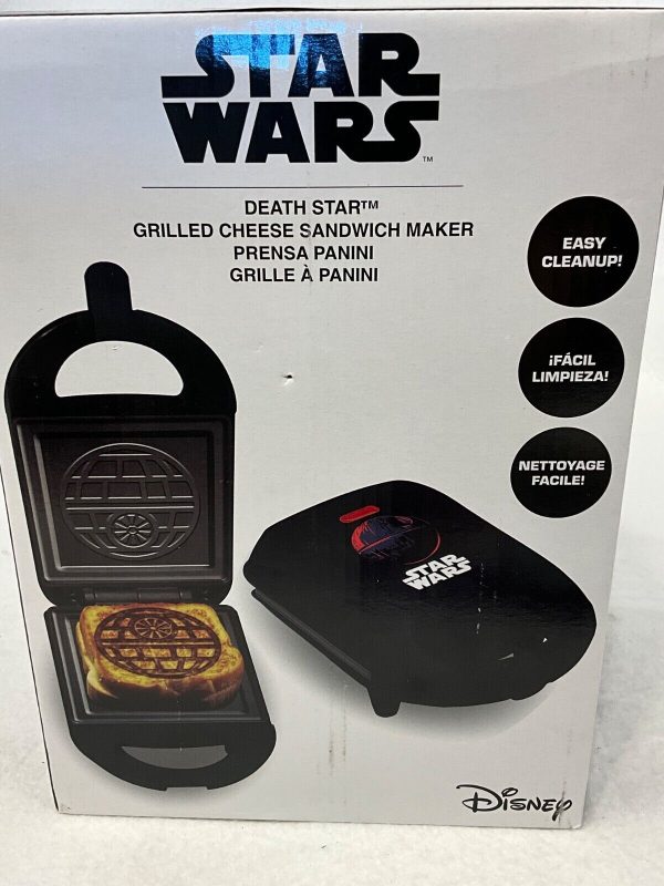 Star Wars DEATH STAR Grilled Cheese Sandwich Maker Press Panini Disney Non Stick