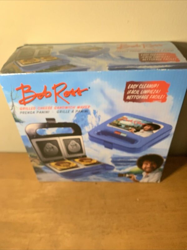 Bob Ross Grilled Cheese Maker – Panini Press Sandwich Maker – OPEN BOX