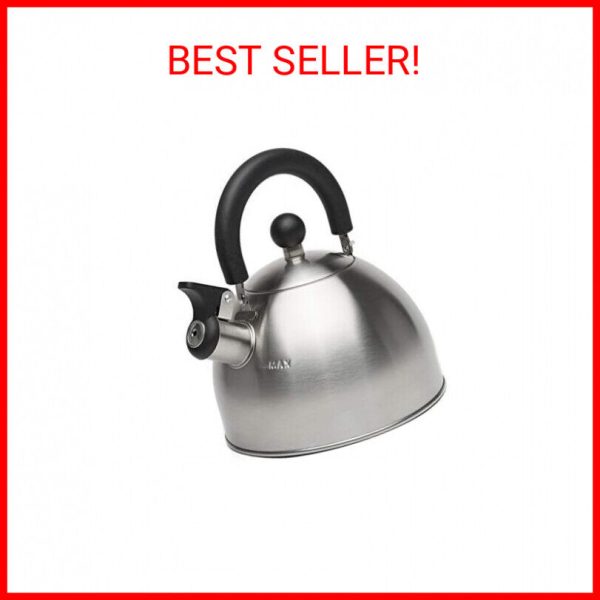 Primula Stewart Whistling Stovetop Tea Kettle Food Grade Stainless Steel, Hot Wa