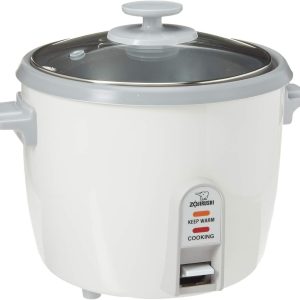 Zojirushi 6-Cup Rice Cooker Stainless Steel Steaming Tray and Removable Durable