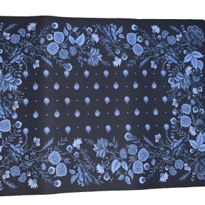 Bungalow Flooring Kitchen Mat New Wave 22 Inch X 31 Inch Palazzo Black Chambray