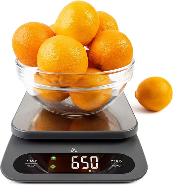 Greater Goods High Capacity Kitchen Scale, a Premium Food Scale, Weighs in Grams