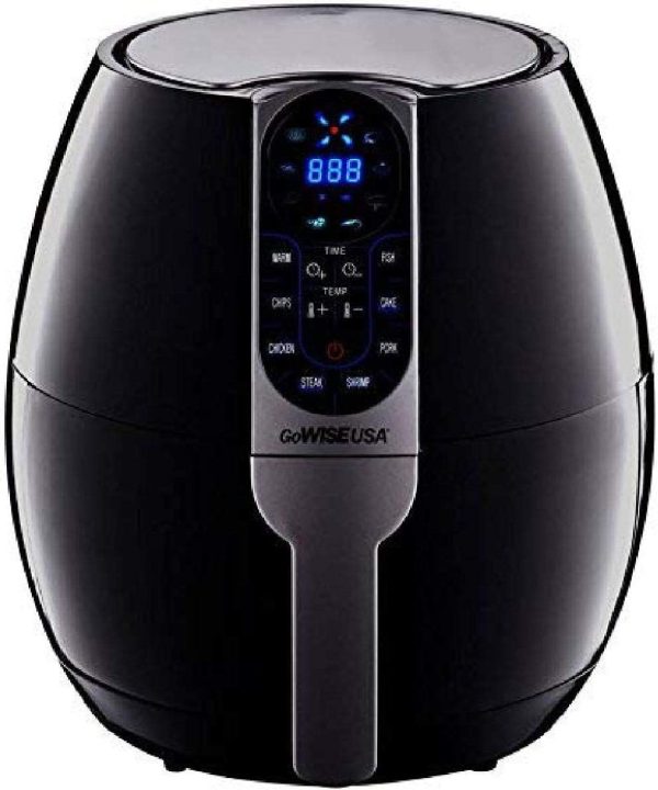 3.7-Quart Programmable Air Fryer with 8 Cook Presets, GW22638 – Black