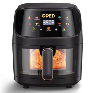 Freidora De Aire En Oferta Grande 7.5 Qt Para Pollo Papas Carnes Pantalla Táctil