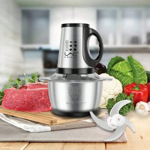 Food Processors With Handle,8 Cup Meat Grinder Veggie Chopper With Stainless Ste