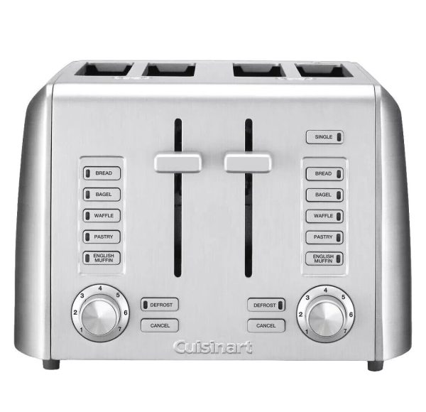 Cuisinart Custom Select 4 Slice Toaster 7 Shade Setting RBT-1350PC 1800W Classic