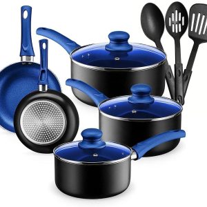 Pots and Pans Set Kitchen Cookware Sets Nonstick Aluminum Cooking Essentials 11