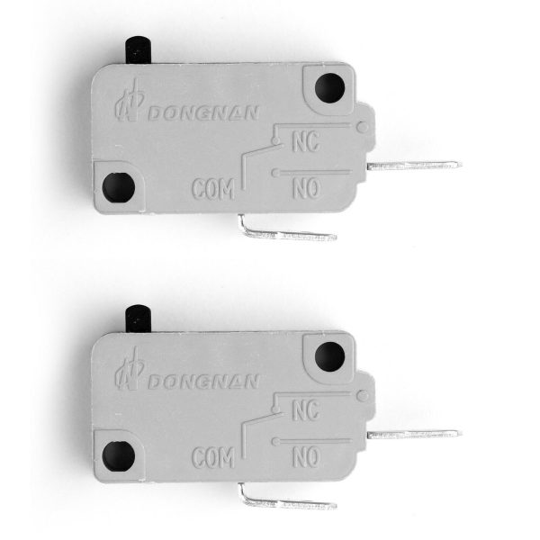 2x NO Microwave Oven Door Switch for Microwave KW3A 16A 125/250V Normally Open