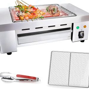 Indoor Barbecue Electric Grill, 120V, 1800W