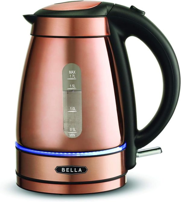 1.7 Liter Electric Tea Kettle Copper Chrome