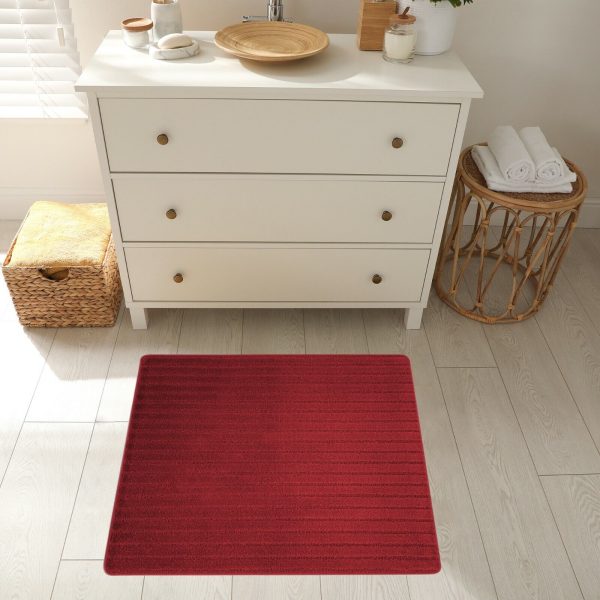 Machine Washable Bath/Kitchen Mat Stripes Design