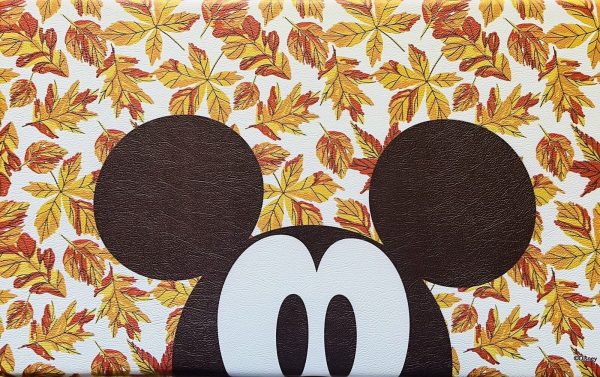 Disney Mickey Mouse Anti-Fatigue Kitchen Mat Rug 18”x30” Autumn Leaves Foliage