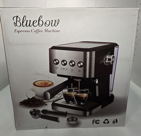 Bluebow Espresso Machine 20 Bar 1.5L Pressure Gauge Water Tank Milk Frother