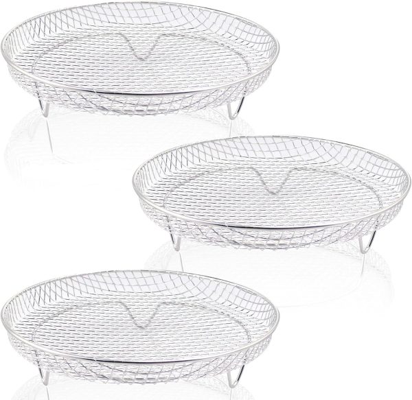 8 Inch Air Fryer Racks, Air Fryer Universal Accessories, Baking Rack,Round Stack