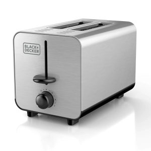 BLACK+DECKER TR1050SS: 2 Slice Extra-Wide Self-Centering Toaster Stainless Steel