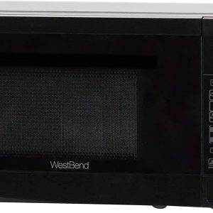 Horno microondas compacto de 700W con 6 funciones de precocción,panel de control