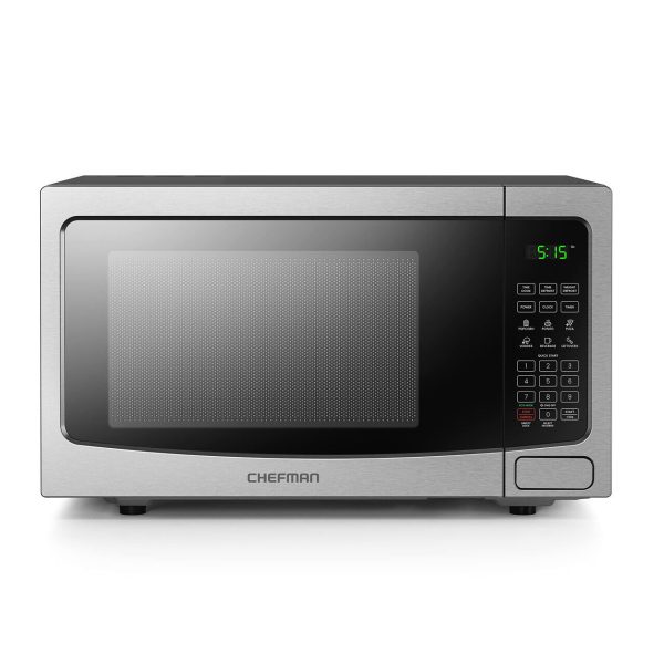 Digital Stainless Steel Microwave 1000 Watts with 6 Auto Menus