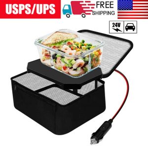 Portable Personal Mini Electric Microwave Oven Lunch Box 24V Food Warmer for Car