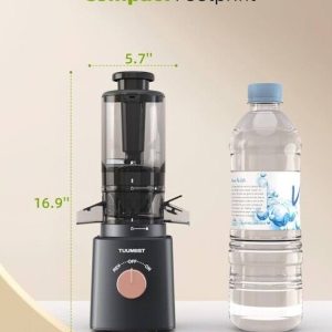 TUUMIIST Cold Press Juicer with 4.25” Large Feed Chute Fit Whole Vegetable