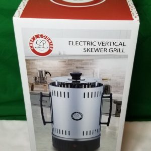 Chef’s Counters Stainless Steel Electric Vertical Skewer Grill Smokeless 360°