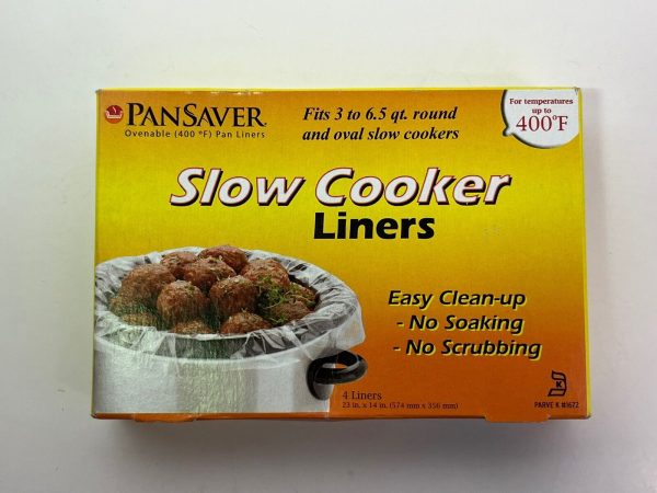 Slow Cooker Liners Disposable Liners for Instant Cleanup 1 Box Of 4 Liners