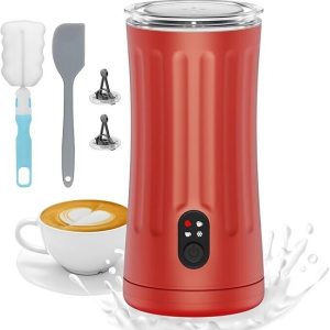 Milk Frother 4-in-1 Electric Steamer & Foam Maker for Hot & Cold Drinks