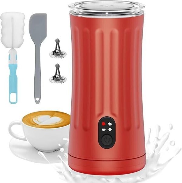 Milk Frother 4-in-1 Electric Steamer & Foam Maker for Hot & Cold Drinks