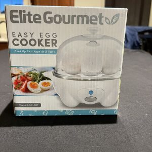 EGC-007 Rapid Egg Cooker, 7 Easy-To-Peel, Hard, Medium, Soft Boiled Eggs, Poa…