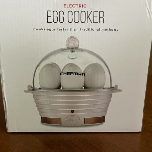 Chefman Electric Egg Cooker Boiler Rapid Poacher, Food & Vegetable Steamer,