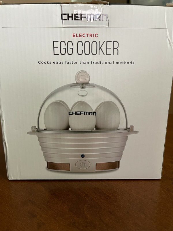 Chefman Electric Egg Cooker Boiler Rapid Poacher, Food & Vegetable Steamer,