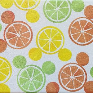 Disney Mickey Mouse Anti-Fatigue Kitchen Mat Rug 18”x30” Orange Lemon Lime Fruit