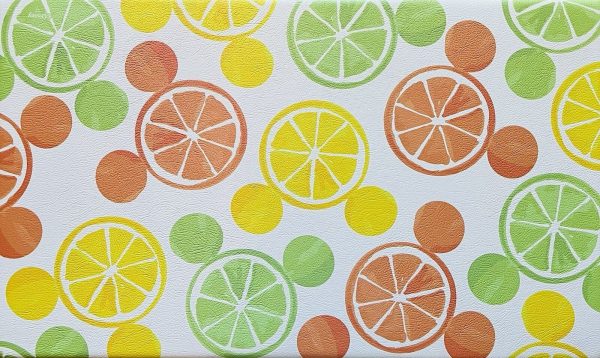 Disney Mickey Mouse Anti-Fatigue Kitchen Mat Rug 18”x30” Orange Lemon Lime Fruit