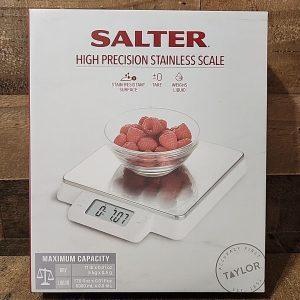 Salter 1078SS White Digital Kitchen Scale with Stainless Steel Platform (New)