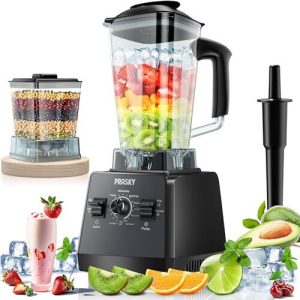 Smoothies Blender, PRASKY 2400W Blender and Grinder Combo