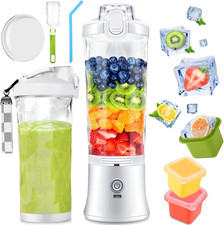 Portable Blender Personal – Kitchen 21oz USB Rechargeable 21oz, White