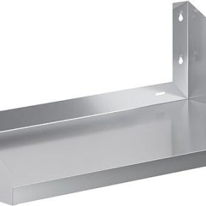 Stainless Steel Microwave Wall Shelf w/ Side Guards – Commercial Storage Rack